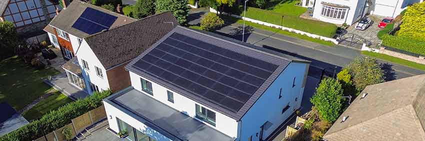 42 Solfit roof integrated solar panels installed in Weetwood, Leeds