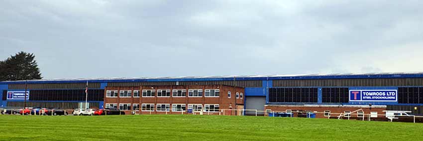 Tomrods Steelworks, thirsk, solar panels including vertical solar panels